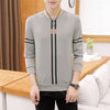 mens printed long-sleeved T-shirt