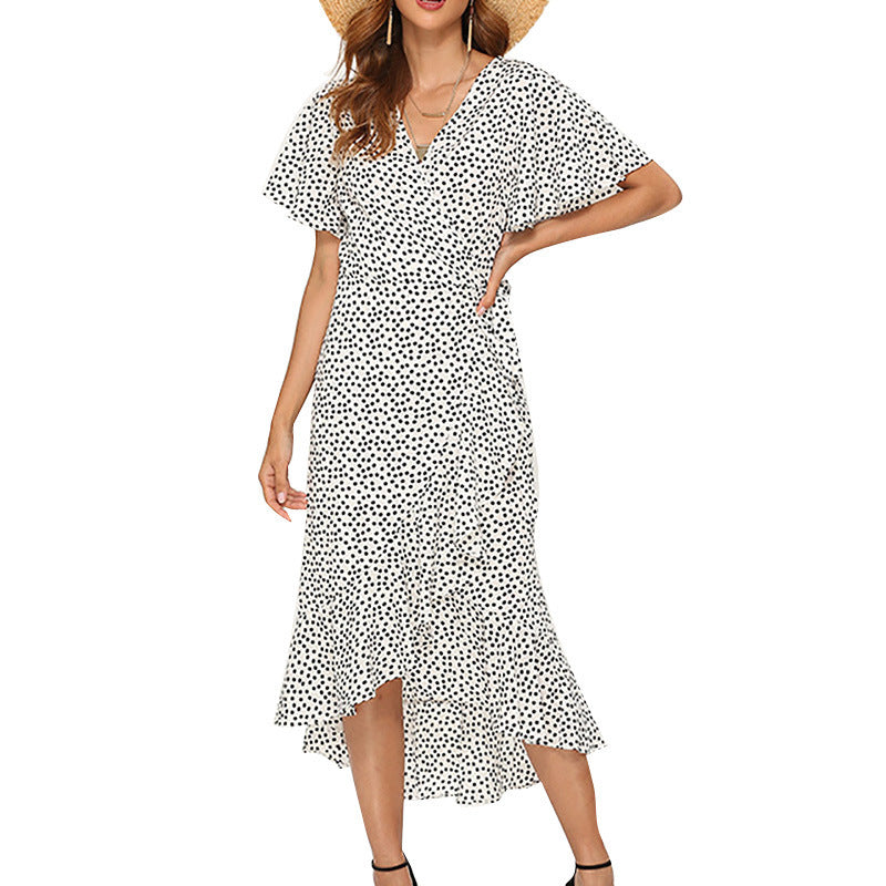 Printed Chiffon Women Long Dress