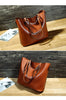 Oil Wax Leather Shoulder Messenger Tote Bag