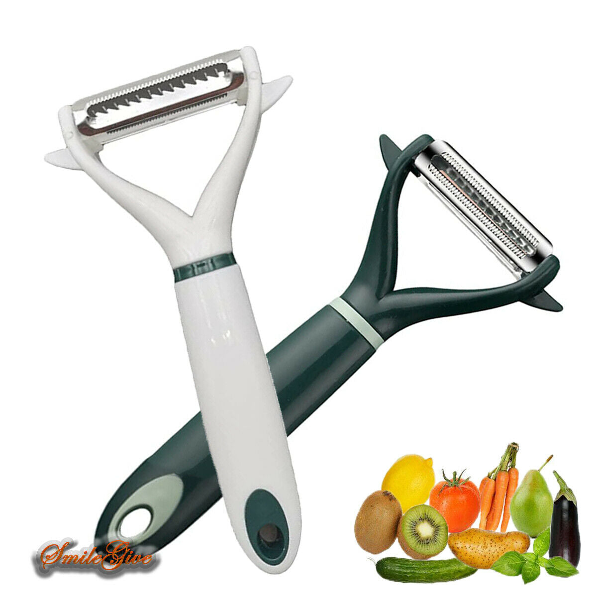 2 In 1 Vegetable Fruit Potato Peeler