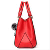 Women Hairball Ornaments Totes Handbags