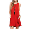 Summer Women Casual Pocket Dress