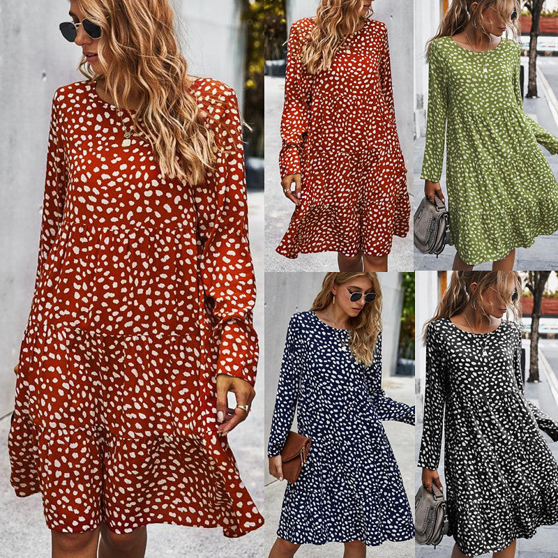 Women Classic Printed Dress