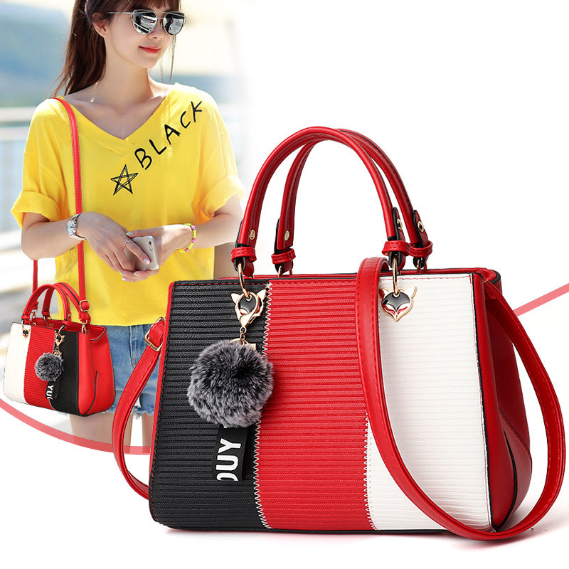 Women Hairball Ornaments Totes Handbags