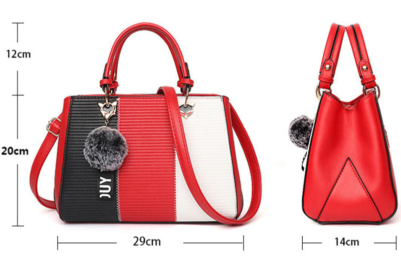 Women Hairball Ornaments Totes Handbags