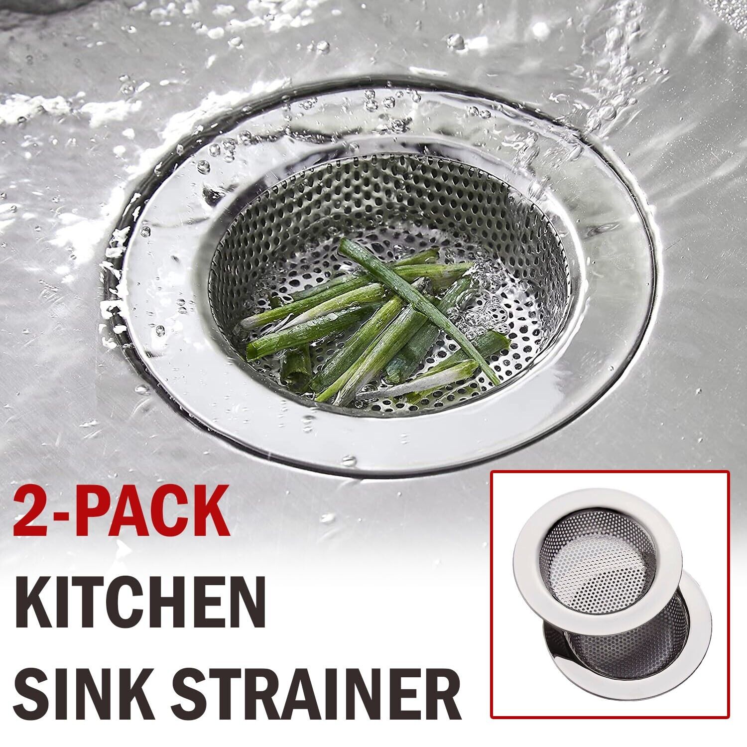 2pcs Kitchen Sink Strainer