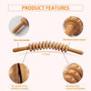 12 Rollers Wooden Massager