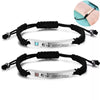 Customized Words Bar Couple Bracelets