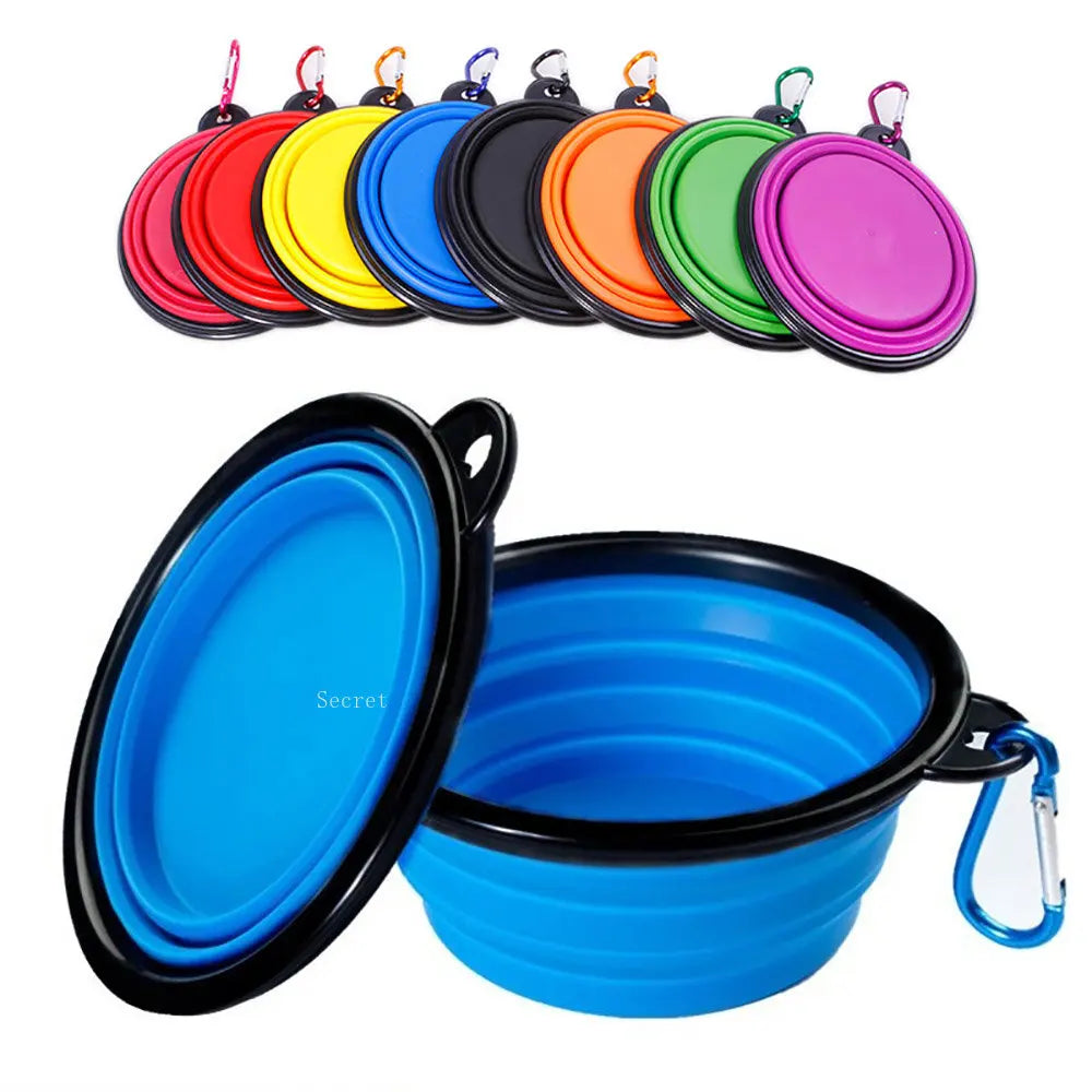 Pet Silicone Food Water Bowl