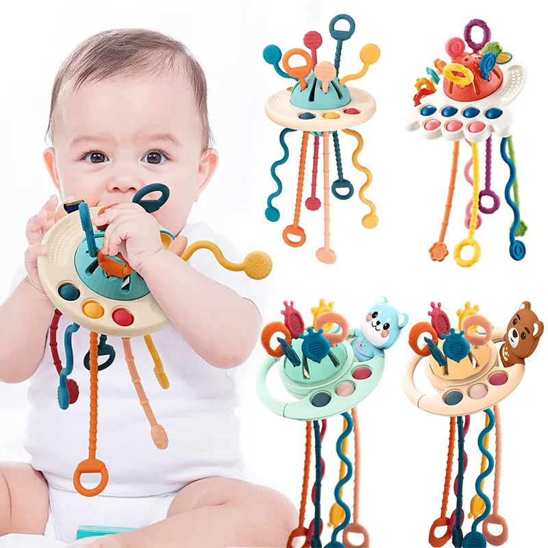 Baby Montessori Pull String Toys