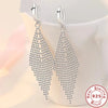 925 Sterling Silver Long Earrings