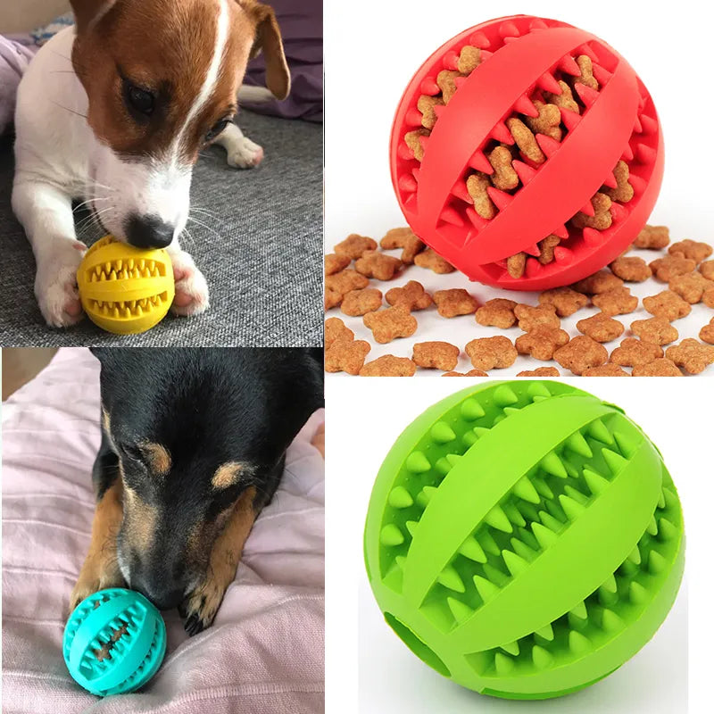 Pet Dog Interactive Rubber Balls Toy