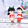 Miniature Christmas Couple Figurines