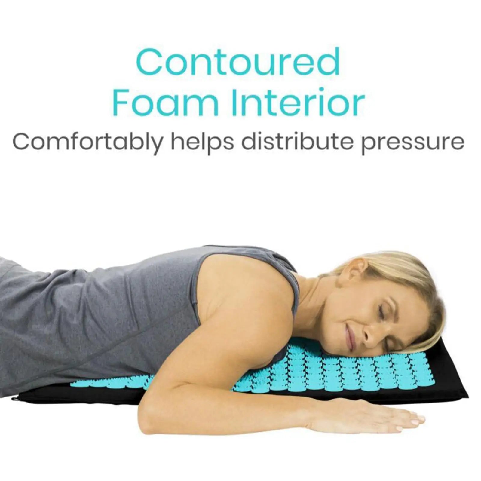 Neck Acupressure Mat and Neck Pillow Set