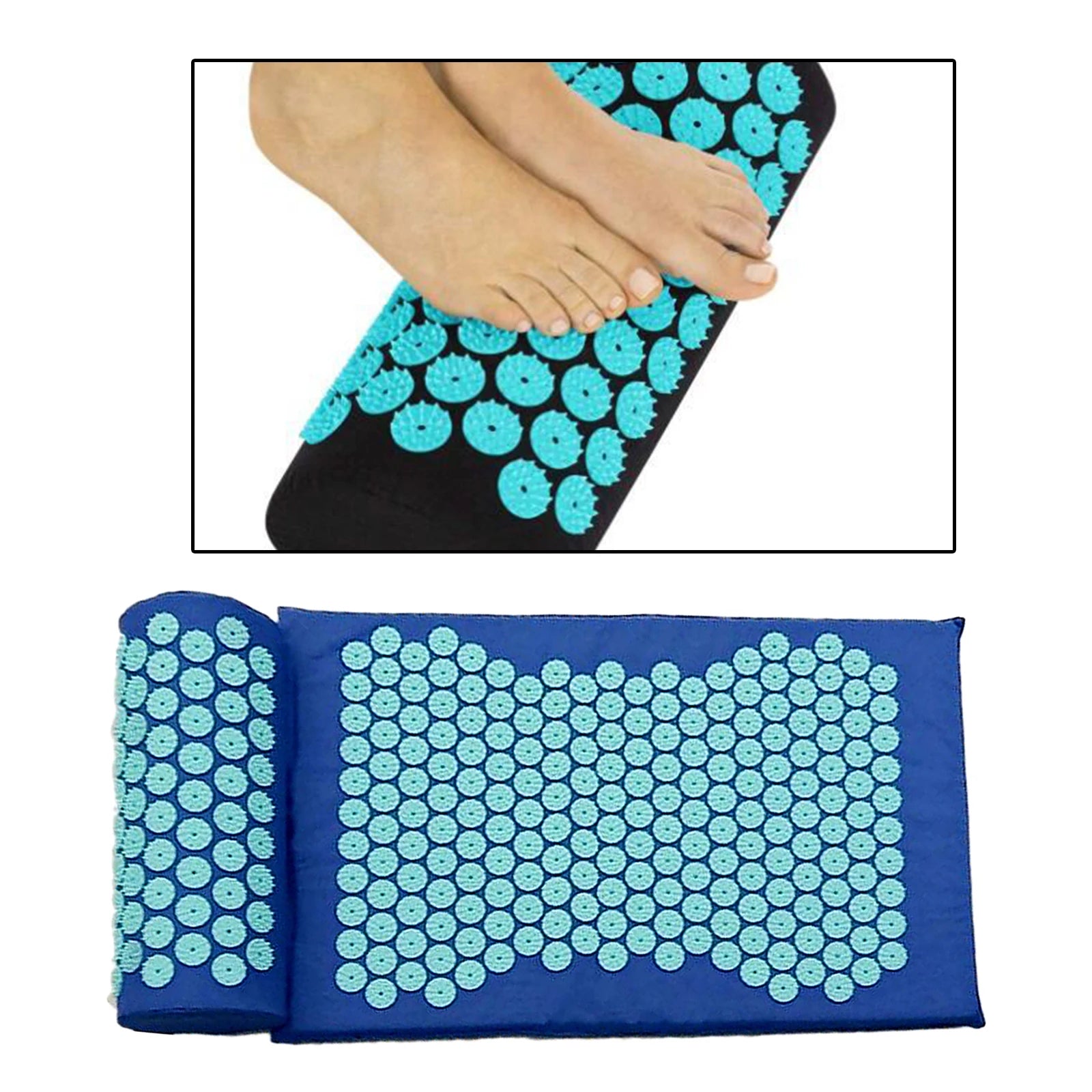 Neck Acupressure Mat and Neck Pillow Set