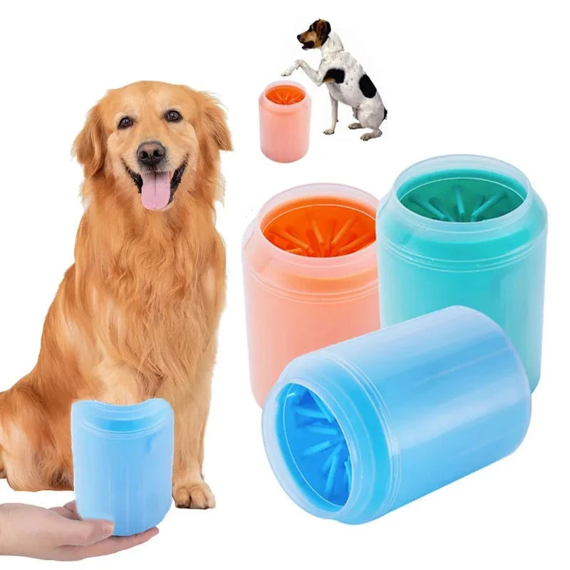 Dog Paw Cleaner Cup Soft Silicone Combs