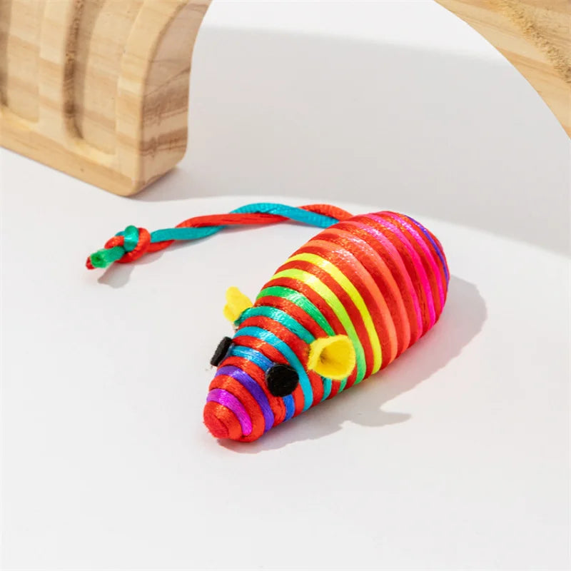 Cat Color Winding Mouse Toy