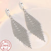 925 Sterling Silver Long Earrings