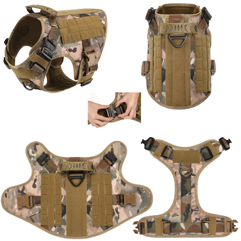 K9 Tactical Dog Harness and Leash Set