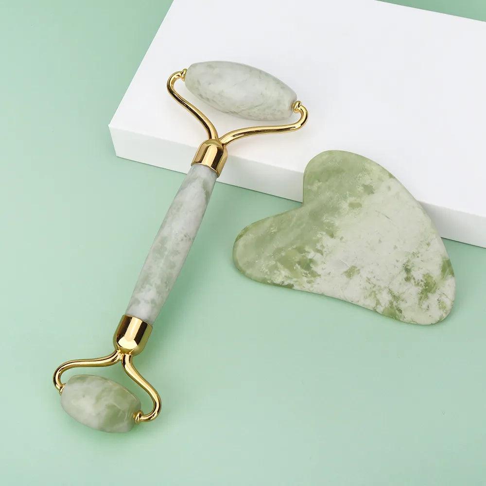 Gua Sha Scraper Board Face Massager Roller