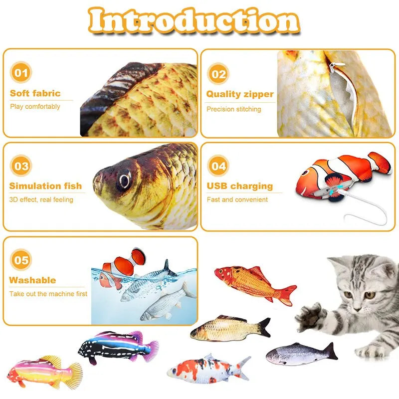 Pet Soft Plush Fish Toy