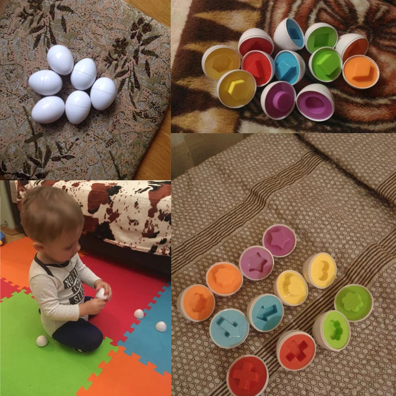 6Pcs Eggs Learning Education Toys