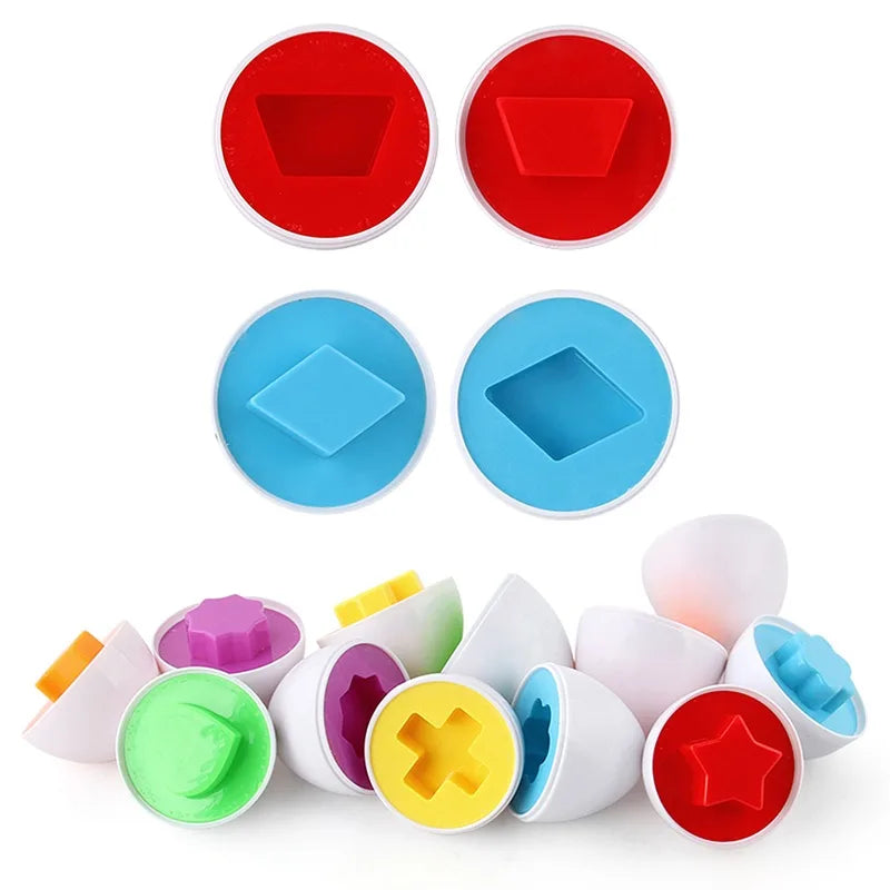 6Pcs Eggs Learning Education Toys