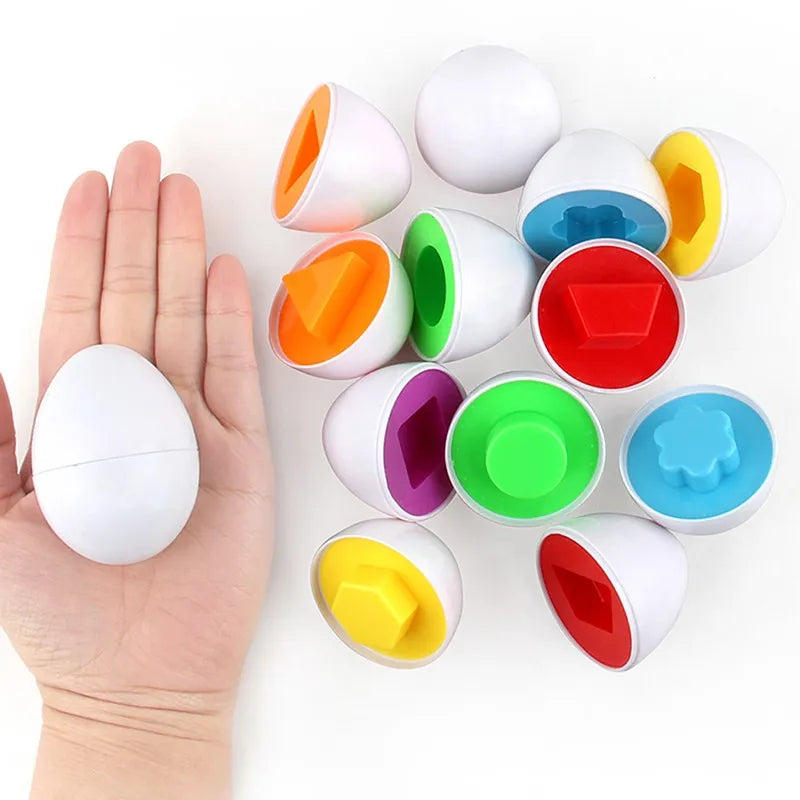 6Pcs Eggs Learning Education Toys