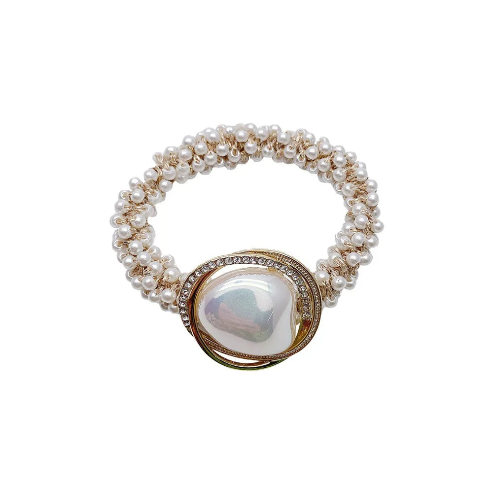 Exquisite Lady Pearl Hair Ties