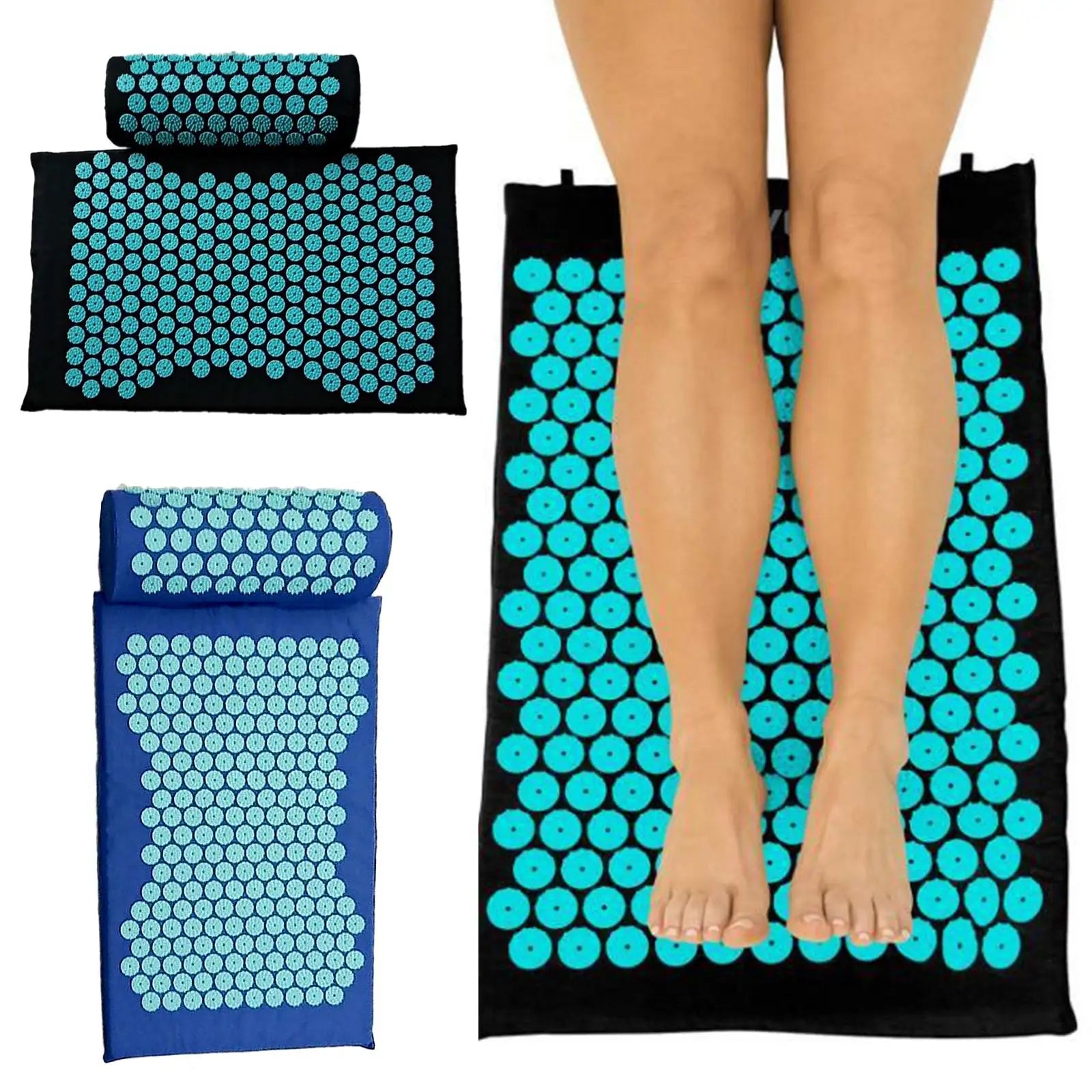 Neck Acupressure Mat and Neck Pillow Set