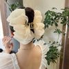 Oversized Elegant Bow Pearl Hair Claw