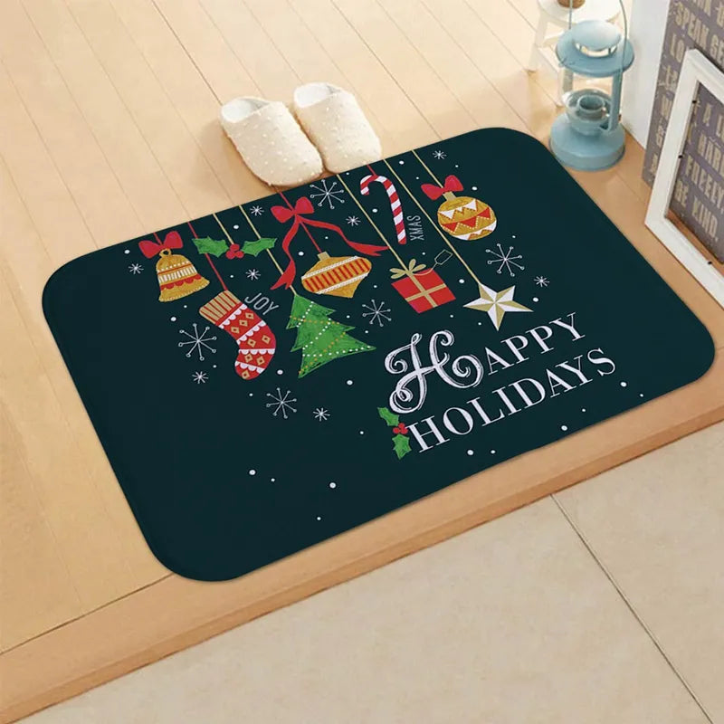 Home Elk Doormat Navidad Ornament Rug Mat