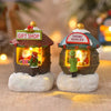 Christmas Decorations Resin Houses LED Night Lights