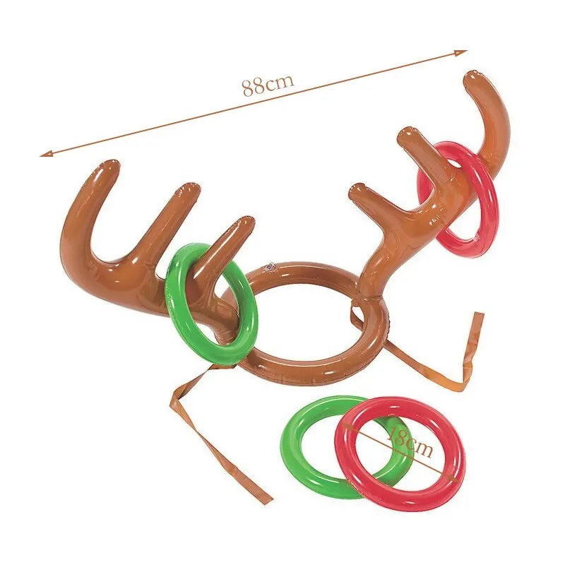 Inflatable Reindeer Antler Hat Ring