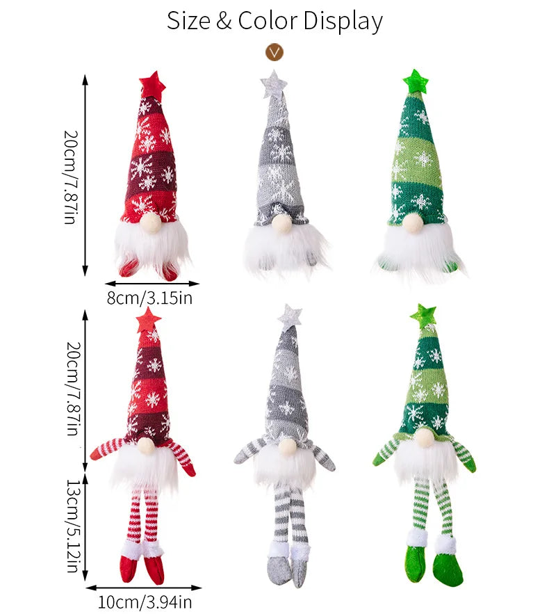 Glowing Gnome Christmas Faceless Doll