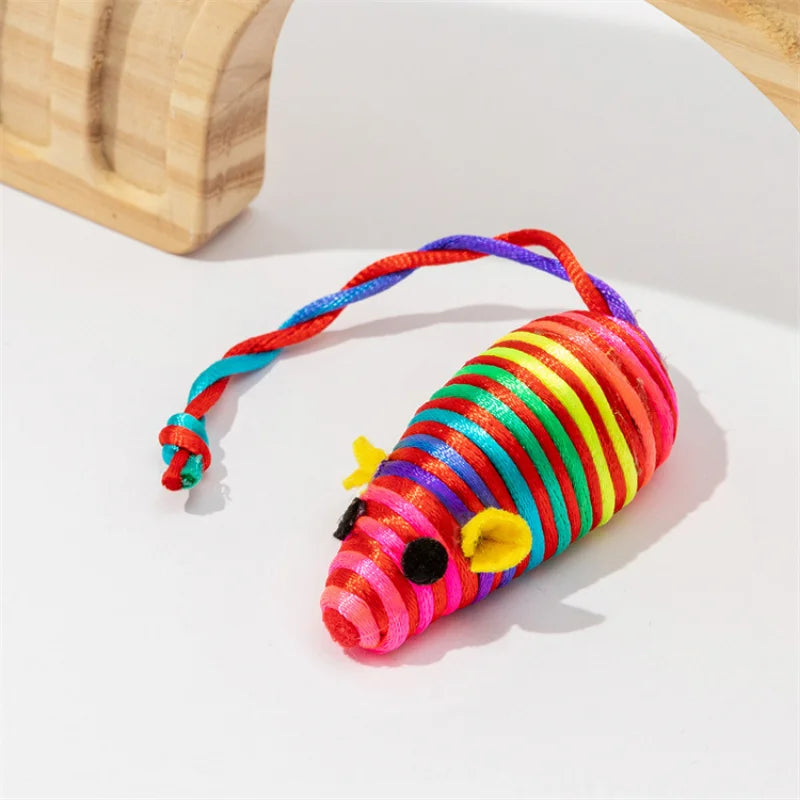 Cat Color Winding Mouse Toy