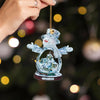 Christmas Tree Acrylic Snowman Hanging Pendant