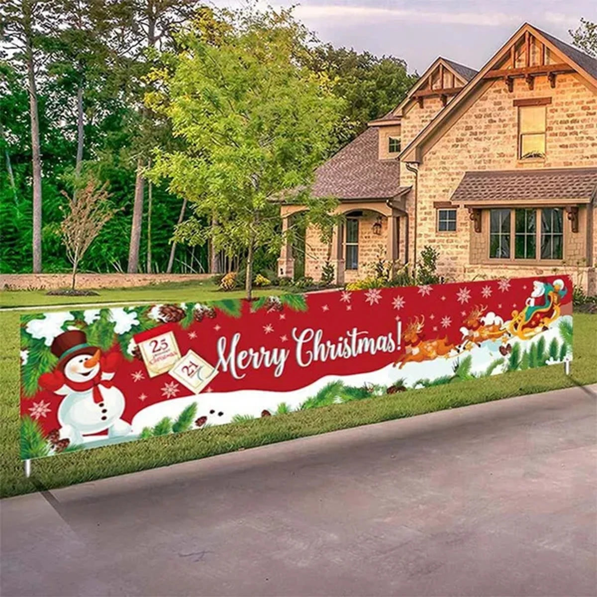 Christmas Decorations Outdoor Banner