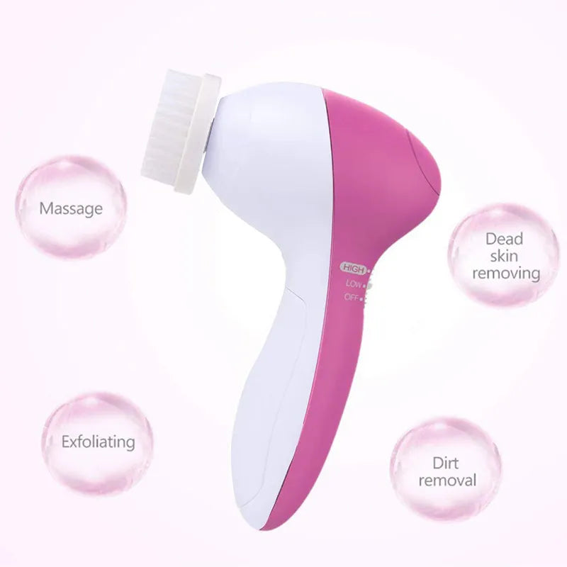 5 in 1 silicone cleanser makeup brush