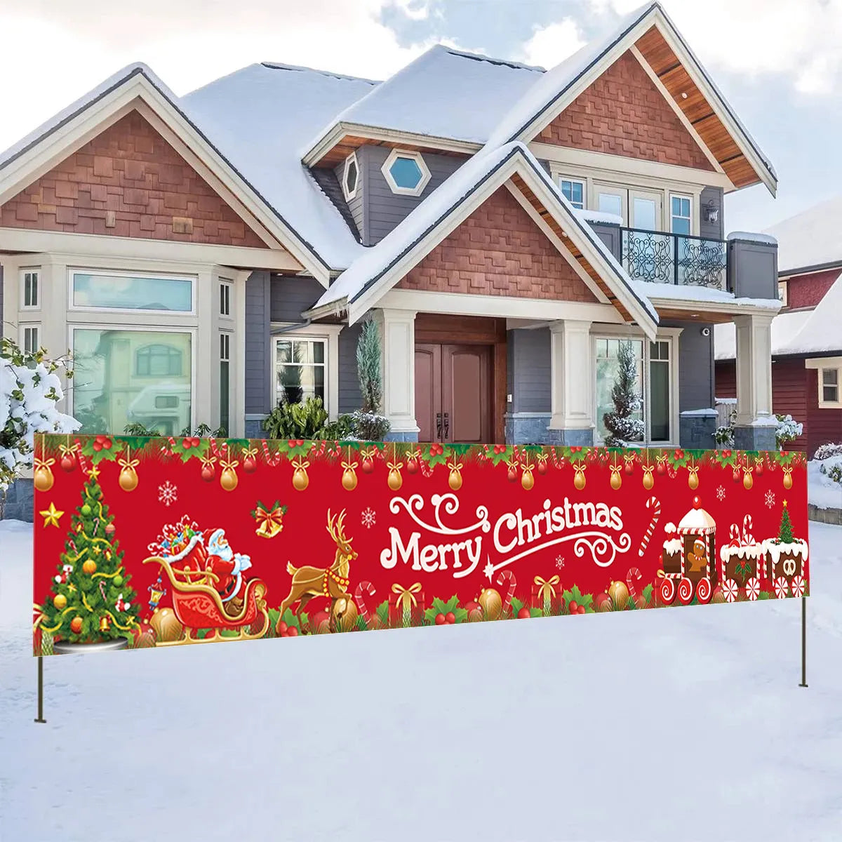 Christmas Decorations Outdoor Banner