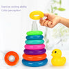 Animal Rainbow Stacking Ring Tower