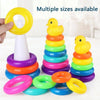 Animal Rainbow Stacking Ring Tower