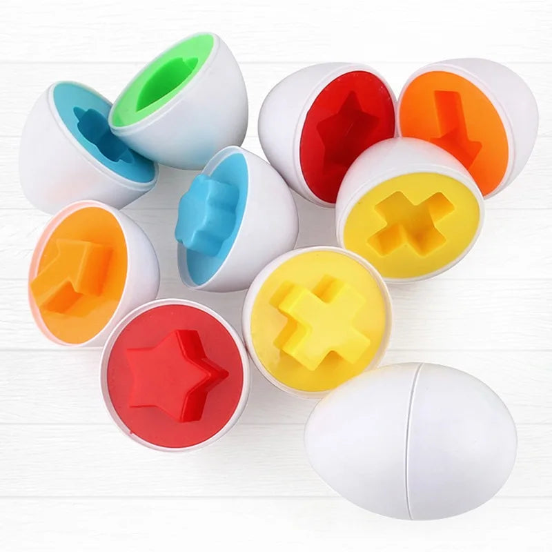 6Pcs Eggs Learning Education Toys