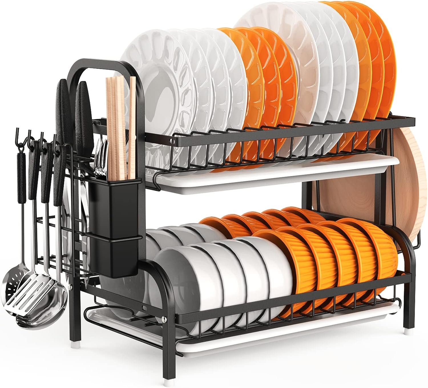 2-Tier Dish Racks For Kitchen Counter