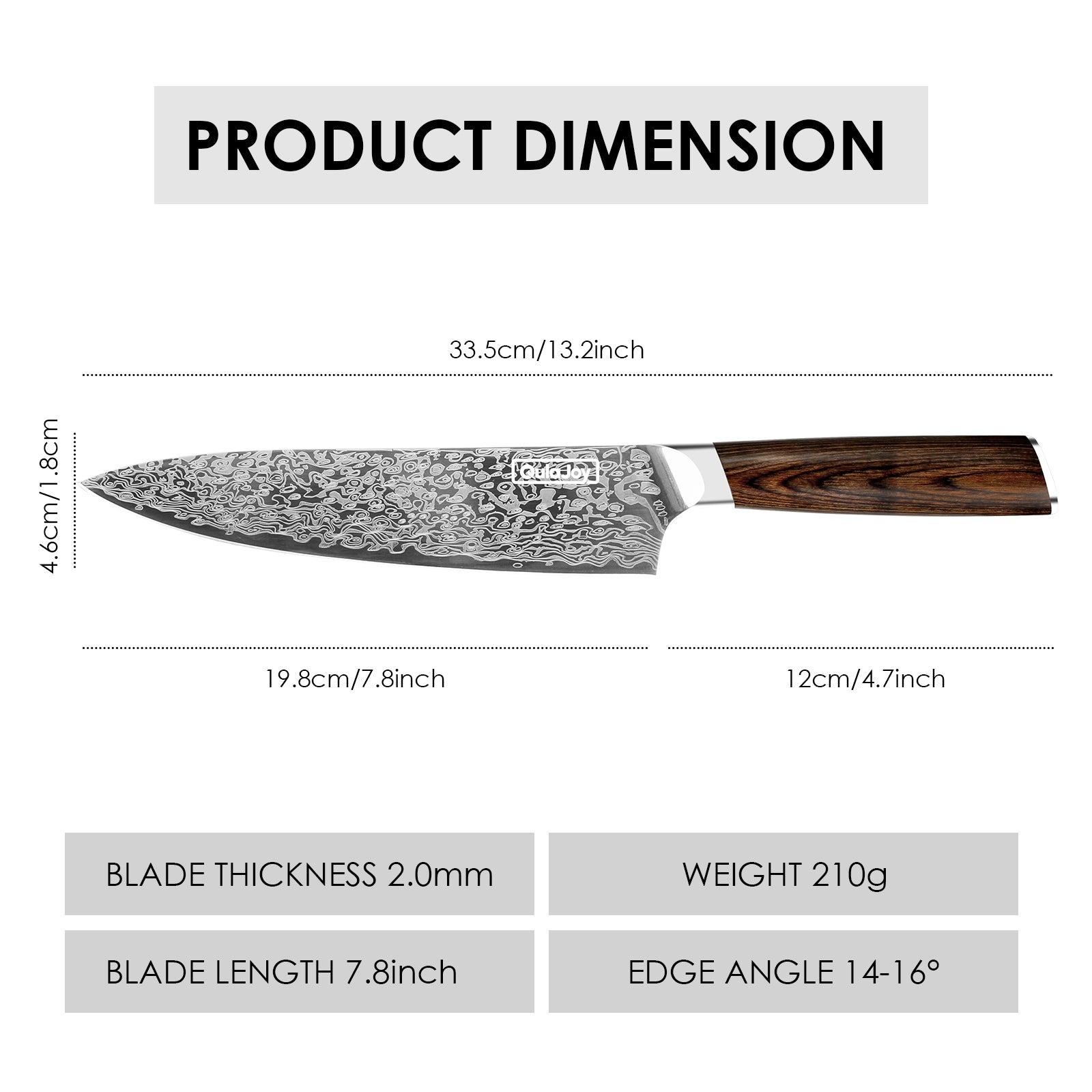 High Carbon German Steel Cooking Knives