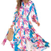 New Printed Long-sleeved Dress