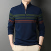 Men's T-shirts Cotton Stand Collar Long Sleeves