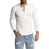 Men's Fashion Solid Color Long Sleeve O-neck T-shirts