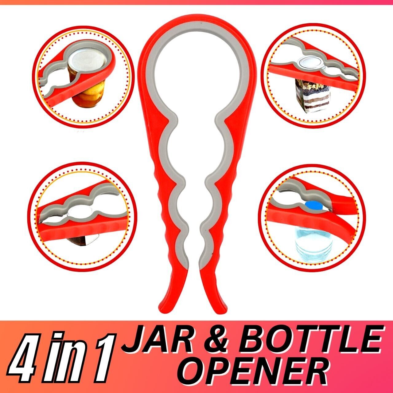 Adjustable Multifunctional Can Opener Jar