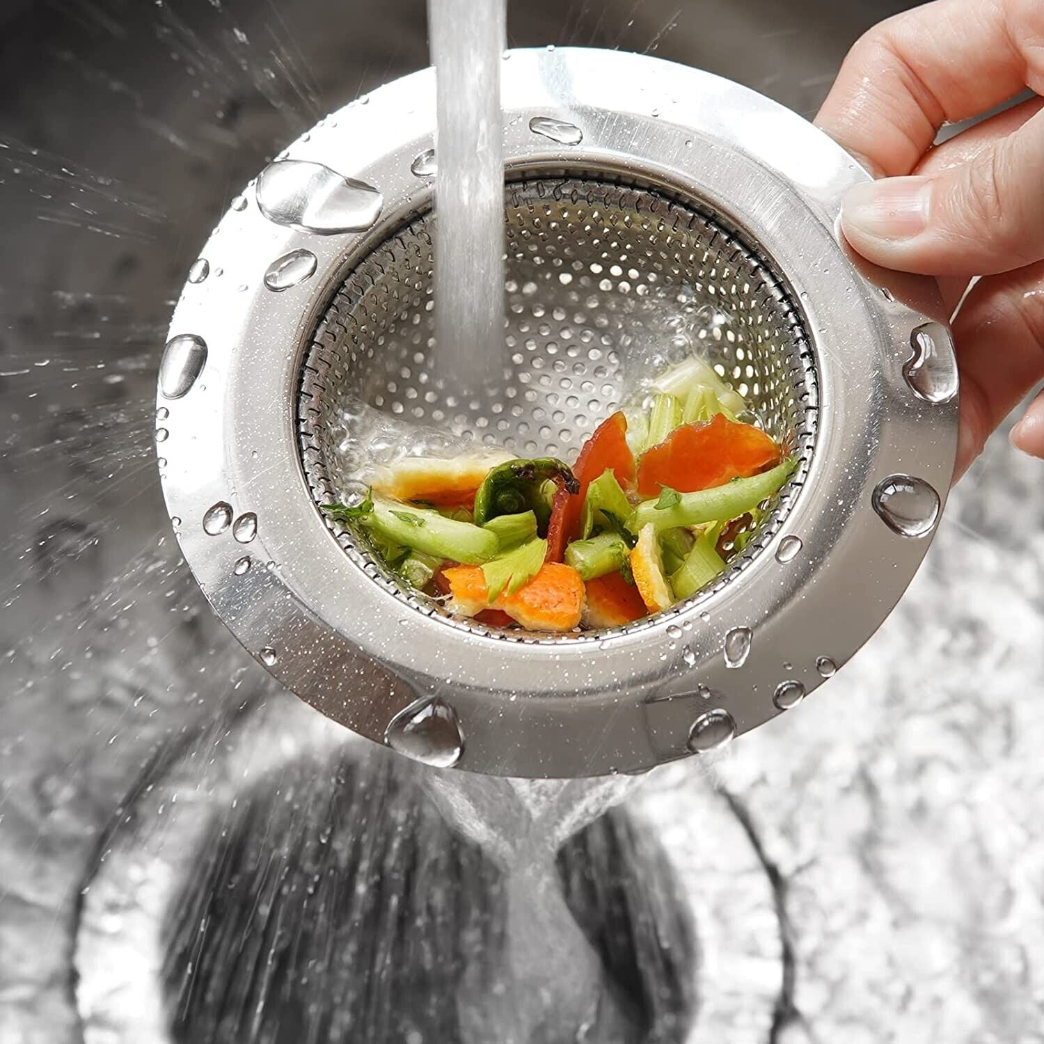 2pcs Kitchen Sink Strainer